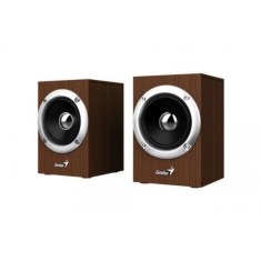 Sistem audio Genius, 6 W, jack 3.5 mm, lemn, 102 x 140 x 102 mm, USB, Maro foto