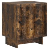 vidaXL Dulap de noapte Stejar fumuriu 43 x 34,5 x 50 cm Lemn prelucrat 893885