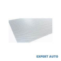 Plasa tuning argintie / crom metalica 100x33cm Alta marca Alt model #7