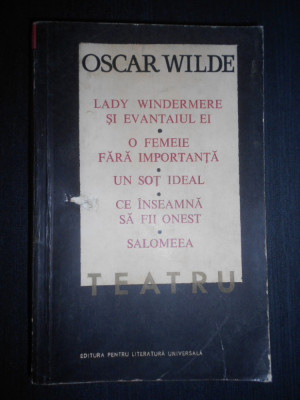 Oscar Wilde - Teatru foto