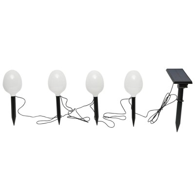 Set 4 lampi de gradina cu panou solar si baterie 3.2V, 2200mah, IP65 Breckner Germany foto