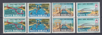 ROMANIA 1985 LP 1127 CANALUL DUNARE-MAREA NEAGRA PERECHE SERII MNH foto