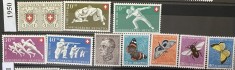ELVETIA 1950, An complet, serii MNH