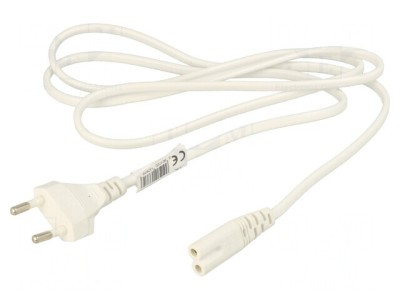 Cablu Alimentare 1.5m Negru 2x0.5mm2 CEE 7/16 la IEC C7 foto