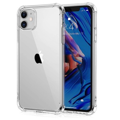 Husa compatibila IPhone 11 - silicon TPU, colturi AntiDrop, Transparenta foto