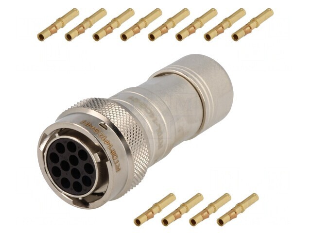 Mufă Circulară pe Cablu 12 PIN Crimpată RT360