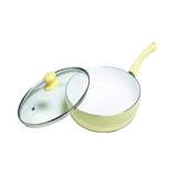 Cumpara ieftin Tigaie ceramica Ertone, 22 cm, capac sticla inclus