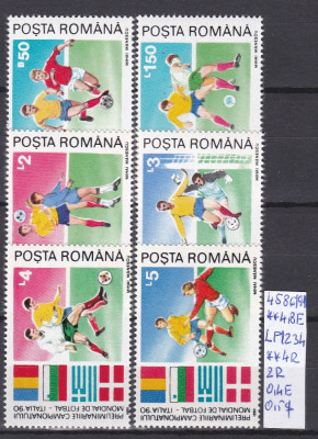 1990 Prelim. Camp. Mond. de Fot. Italia&amp;#039;90 LP1234 MNH Pret 2,4+1 Lei foto