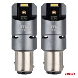 Becuri LED FULL CANBUS PRO P21/5W 2x1860 SMD alb 12V 24V AMIO-03605