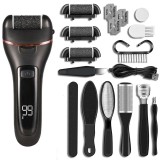 Pila, electrica, pentru talpi, set 10 accesorii, Include 10 accesorii diverse pentru ingrijirea completa a picioarelor, 16 cm inaltime, 6.5 cm latime