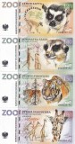 RARR : POLONIA , GRADINA ZOOLOGICA VARSOVIA - SET 4 BUC. ZOOLAR - UNC