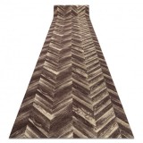 Traversa anti-alunecare DIGITAL - CHEVRON Heringă maro / bej, 80 cm