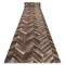 Traversa anti-alunecare DIGITAL - CHEVRON Heringă maro / bej, 120 cm