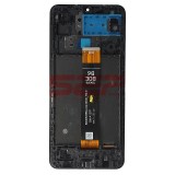 LCD+Touchscreen cu Rama Samsung Galaxy A12 Nacho / A127 BLACK COMPATIBIL