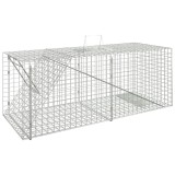 Capcana Animale VidaXL 64.5x25x26.5cm Fier Galvanizat, Protectie Coroziune, Sigura, Ideala Soareci, Veverite, Iepuri