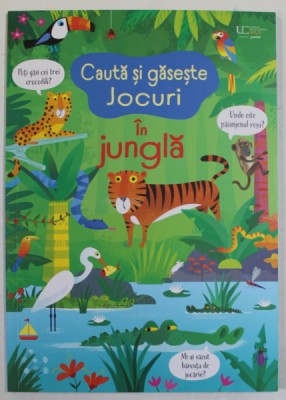 CAUTA SI GASESTE JOCURI IN JUNGLA , ilustratii de GARETH LUCAS , text de KIRSTEEN ROBSON , 2023 foto