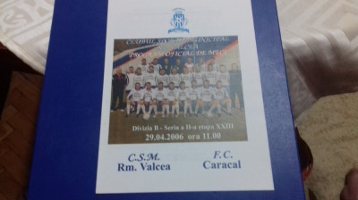 program CSM RM. Valcea - FC Caracal foto