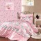 Lenjerie de pat matrimonial cu husa de perna dreptunghiulara, Barbie, bumbac ranforce, gramaj tesatura 120 g/mp, multicolor