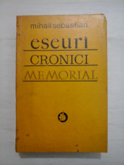 ESEURI CRONICI MEMORIAL - MIHAIL SEBASTIAN foto