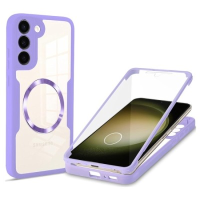 Husa pentru Samsung Galaxy S23 Plus + Folie - Techsuit ColorVerse 360 MagSafe Series - Purple foto