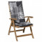 Madison Pernă pentru scaun cu spătar &icirc;nalt &bdquo;Sifra&rdquo;, gri, 123x50 cm