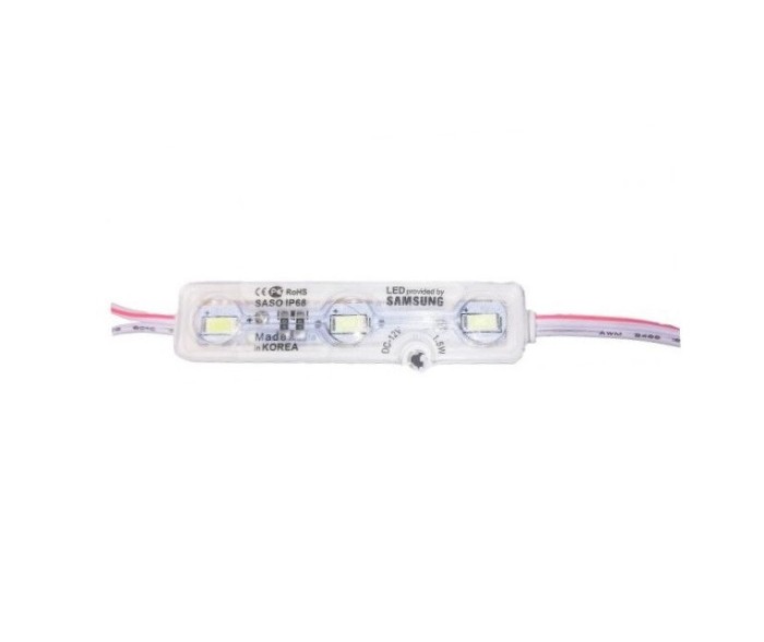 Modul 3 5730 led, alb rece, 1.5W, 12V