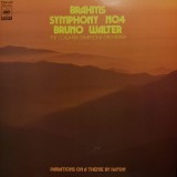 Vinil LP # &quot;Japan Press&quot; Brahms / Bruno Walter &ndash; Symphony No.4 ･ Variations On A Theme By Haydn (EX)