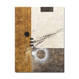 Tablou abstract pictat manual gigant - Interplanetar 2, 120x90cm ulei pe panza in relief efect 3D, gata de agatat pe perete
