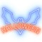 Reclama luminoasa neon led lumina rosie/albastra model halloween