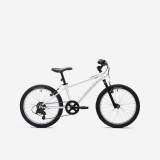 Bicicletă MTB Rockrider Explore 120 20&quot; Alb Copii 6-9 ani, Btwin