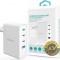 Incarcator Retea DEVIA Extreme Speed 100W 5A 1 x USB-A - 3 x USB-C Alb