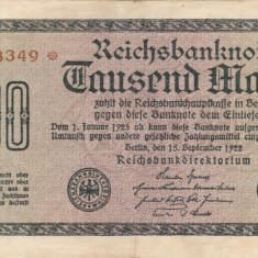 GERMANIA 1.000 marci 1922 VF+!!!