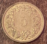 C50 - Moneda foarte veche - Elvetia - 5 rappen - 1981