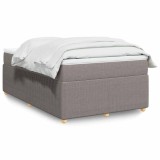 VidaXL Pat box spring cu saltea, taupe, 120x190 cm material textil 3285557
