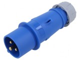 Conector alimentare AC 16A IEC 60309 IP44 mufă tată 3 pini