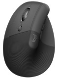 Mouse Logitech Lift Left Vertical Ergo Graphite Black PC