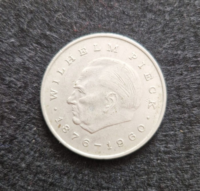 moneda Germania RDG 20 Mark 1972 Wilhelm Pieck 33 mm tiraj mic cupru nichel