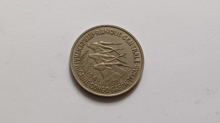 Statele Ecuatoriale- Congo, Gabon, Ciad-50 Fr 1961