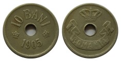 z688 ROMANIA 10 BANI 1905 XF+