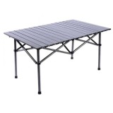 Cumpara ieftin Masa Pliabil Mercaton, pentru Gradina sau Caming, Plastic HDPE, Impermeabila, 95x56x50 cm, Gri