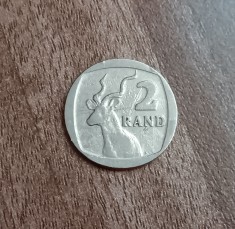 C50 - Moneda foarte veche - 2 rand - Africa de Sud - 1990