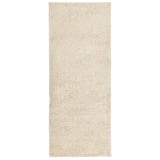 Cumpara ieftin Covor pufos &quot;PAMPLONA&quot; cu fire inalte, auriu modern, 80x200 cm