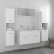 vidaXL Set mobilier de baie, alb, lemn prelucrat 3071513