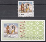 Brazilia 1970 - Crăciun - &bdquo;Sf&acirc;nta Familie&rdquo;, Pictură de C. Portinari, Serie + Colita NDT, Cota 32 EURO, MNH