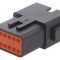 Conector cablu cablu mufă tată AT PIN 12 negru