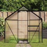 vidaXL Seră cu cadru de bază, antracit, 4,75 m&sup2;, aluminiu 48216