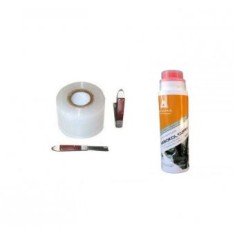 Banda pentru altoit 30mm ,5 role, cutit altoit profi si mastic pentru altoit cicatrizant cupru