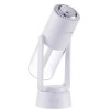 Umidificator Aromaterapie Pro Edman - Autonomie 2 ore, Ultrasonic Portabil, 7 culori LED, Rotatie 120 grade, Acumulator, Rezervor 230ml, Alb