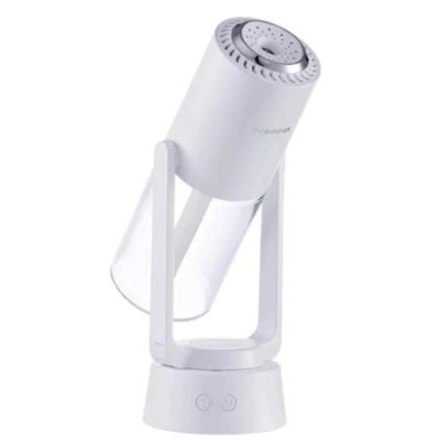 Umidificator Aromaterapie Pro Edman - Autonomie 2 ore, Ultrasonic Portabil, 7 culori LED, Rotatie 120 grade, Acumulator, Rezervor 230ml, Alb foto