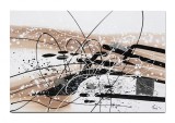 Cumpara ieftin Tablou pictat manual abstract, Fantezie in abstract, 90x60cm ulei pe panza, gata de expus pe perete